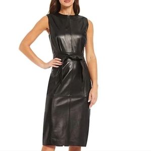 Antonio Melani Genuine Leather sheath dress 6